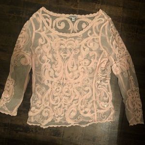 Lace long sleeve top